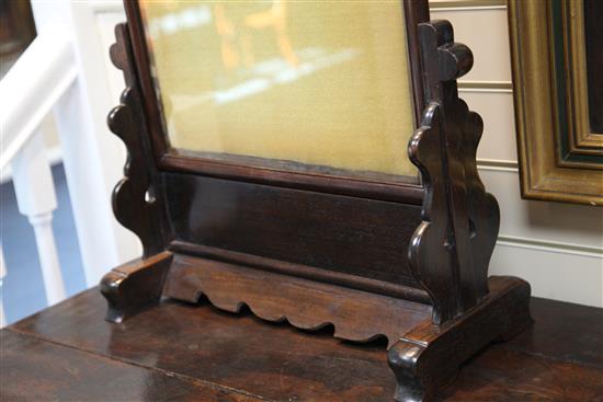 A Chinese rosewood table screen, early 20th century, 83 x 55.5cm. Aperture of frame 60 x 42cm.